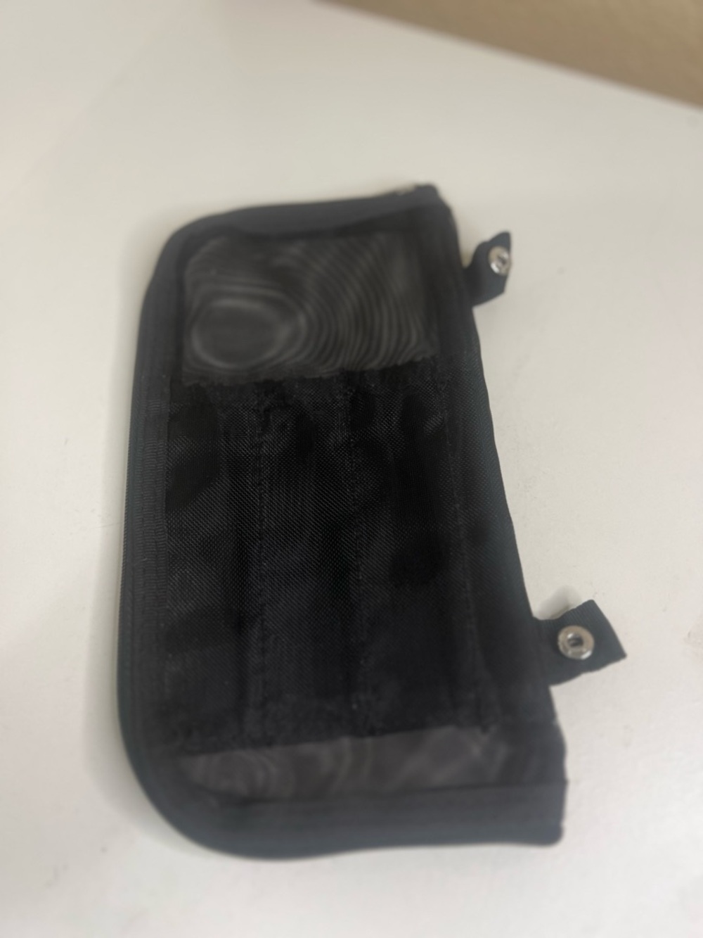 Nordstrom Beauty Black Cosmetic Pouch with Red Accent - Picture 6 of 9